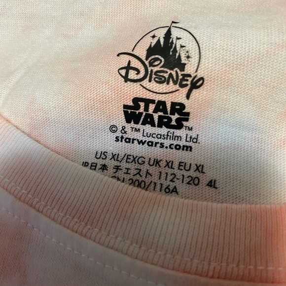 Disney Darth Vader Tie Dye JOIN THE DARK SIDE Long Sleeve Tee Shirt Men’s XL - Picture 9 of 11